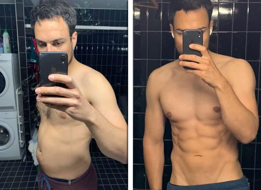 damian-before-and-after-vegan-fitness