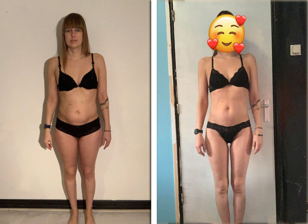 iris before and after transformation vegan fitness