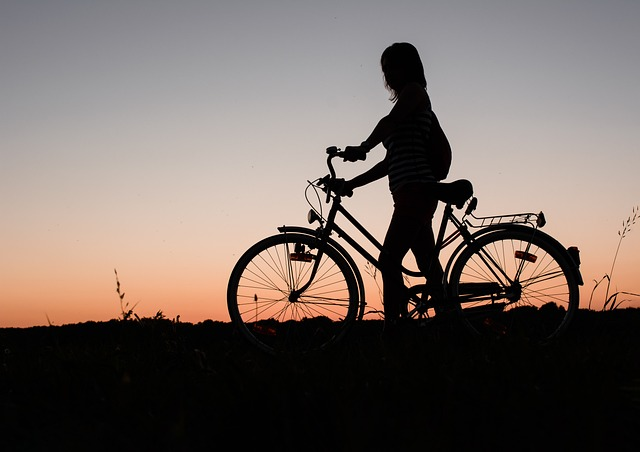 girl, bicycle, bike